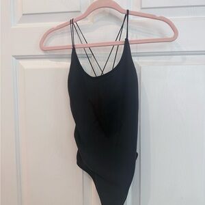 Gilly Hicks Black Strappy Bodysuit